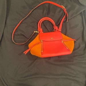 Tory Burch Halfmoon Crossbody Bag - Women | Color: Orange/Red